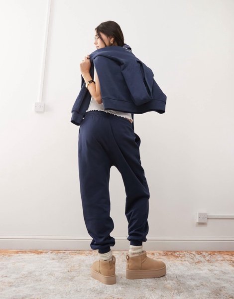 Miss Selfridge oversized sweatpants in navy - part of a set