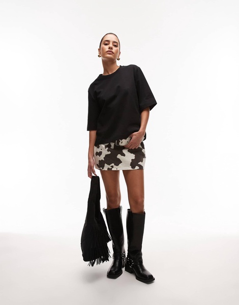 ARKET heavyweight boxy t-shirt in black