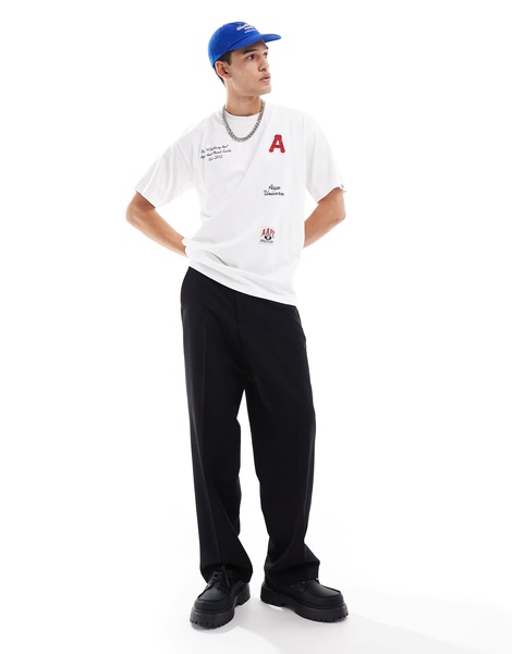 Aape by A Bathing Ape printed logo t-shirt in white