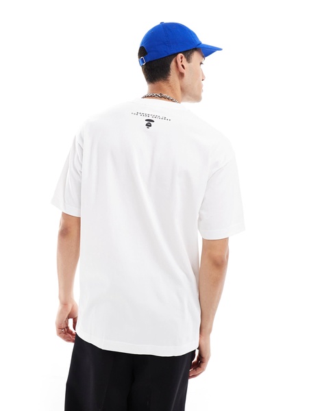 Aape by A Bathing Ape printed logo t-shirt in white