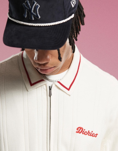 Dickies Lewistown cardigan in cream