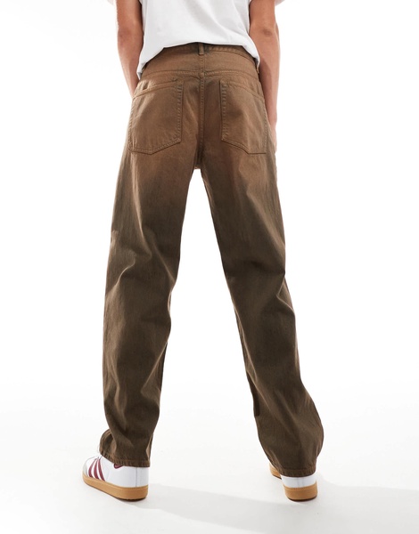 ASOS DESIGN baggy jean in brown
