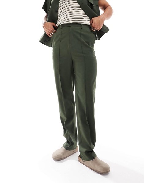 ASOS DESIGN smart high rise straight pants - part of a set