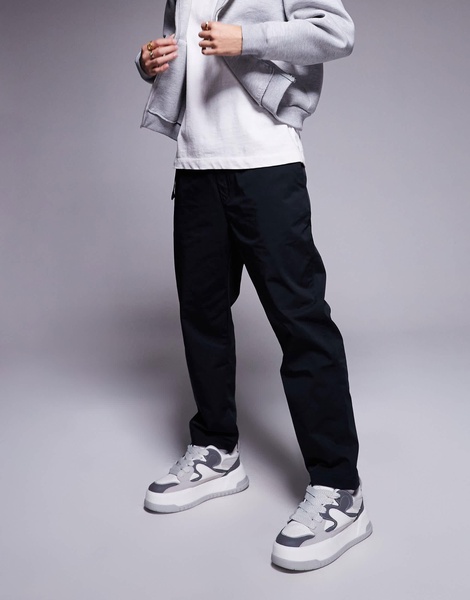 HUGO BLUE Geiko tapered fit pants in black