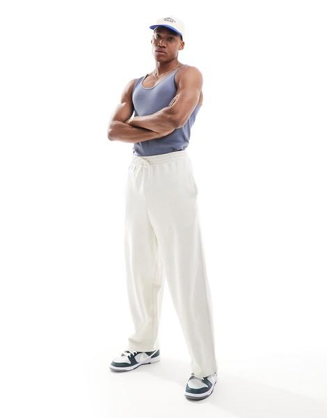 ASOS DESIGN muscle fit rib tank top in blue