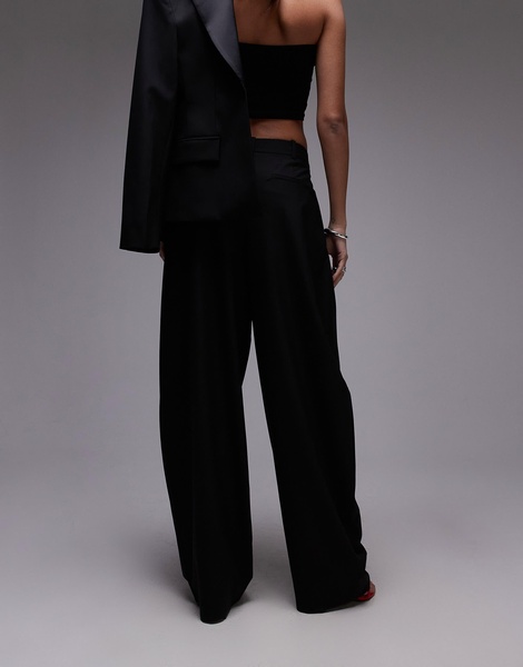 Mango relaxed suit pants in black - part of a set