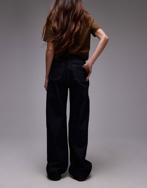 ARKET Lupine high rise wide leg jeans in rinse wash blue
