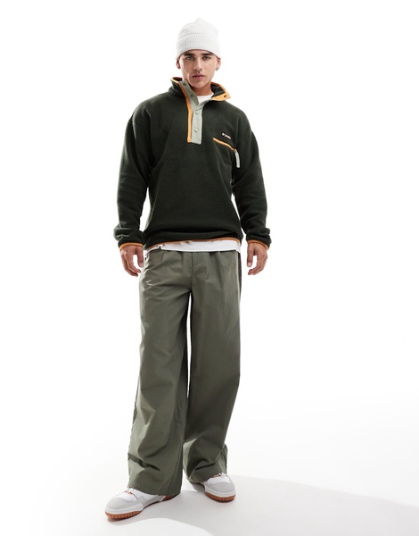 Columbia Helvetia II half snap fleece in green