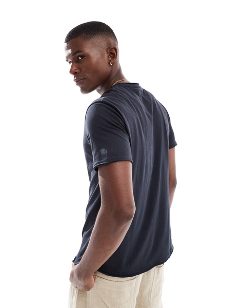 Brave Soul short sleeve T-shirt in navy