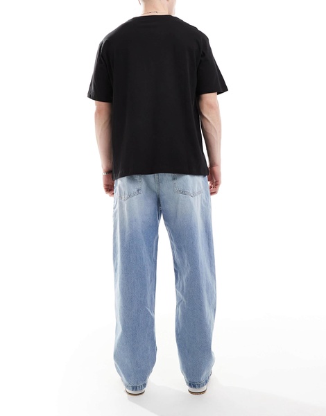 Bershka skater jeans in light blue