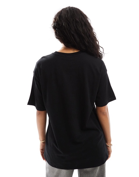 ASOS DESIGN long line t-shirt in black
