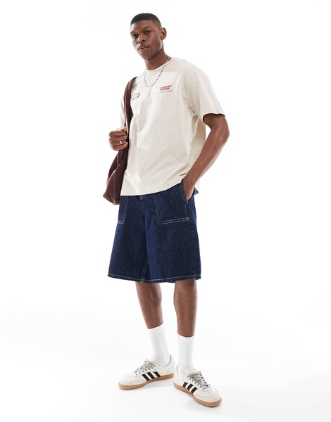 Bershka Everlast boxer T-shirt in beige