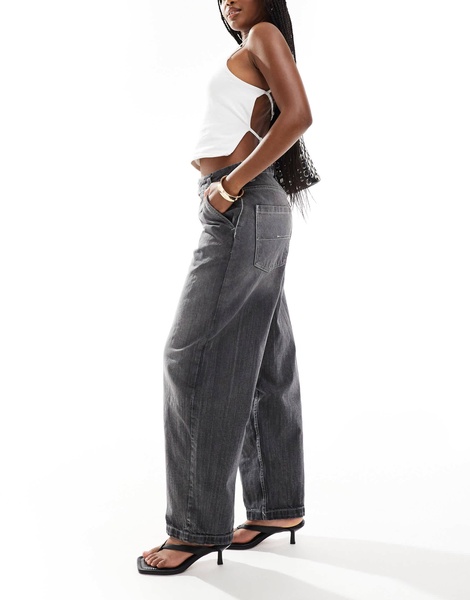 Bershka baggy skater jeans in dirty gray