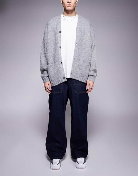 ASOS DESIGN super baggy fatigue jeans in indigo