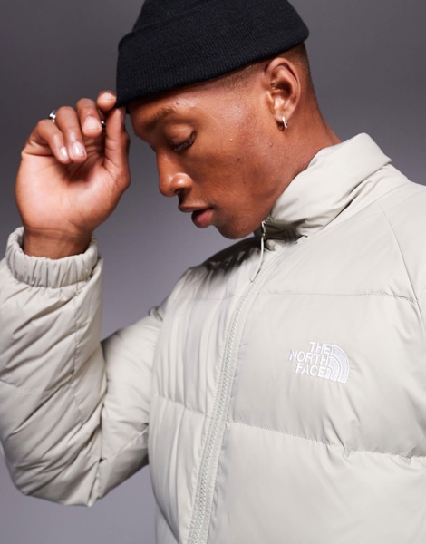 The North Face Hydrenalite down puffer jacket in clay gray