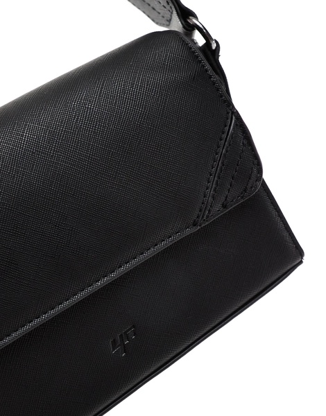 Bershka detailed crossbody bag in black