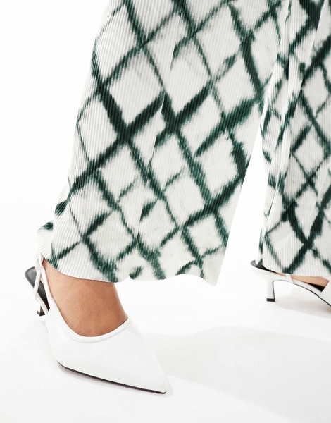 Vero Moda wide leg pants in tie dye plaid - part of a set