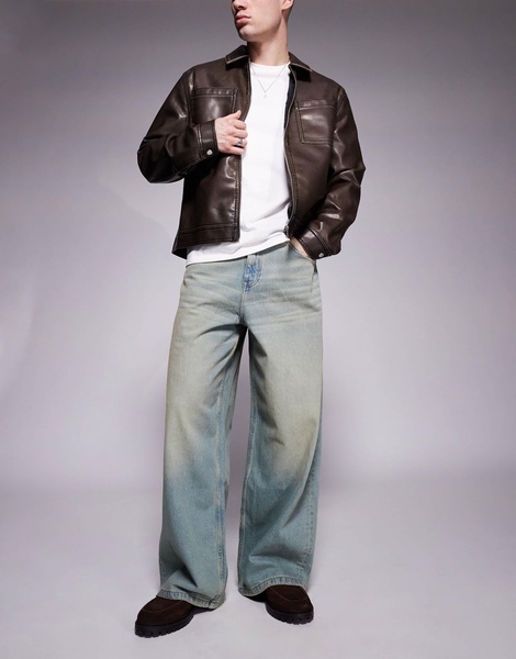 ASOS DESIGN super baggy jeans with tint