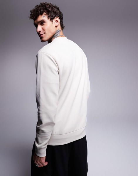 BOSS Green salbo sweatshirt in beige