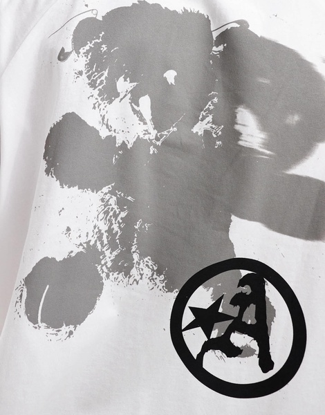ASOS DESIGN oversized boxy T-shirt with back print in white