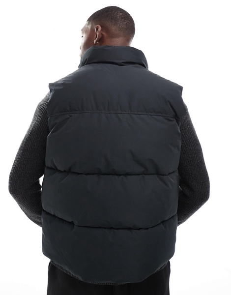 Jack & Jones puffer vest in black