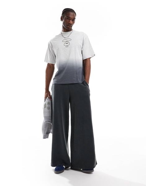 AAPE By A Bathing Ape logo ombre T-shirt in gray