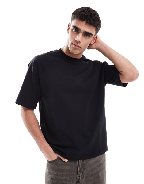 Bershka Oversized T-Shirt In Black