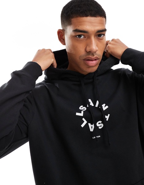 AllSaints Tierra Oth hoodie in black