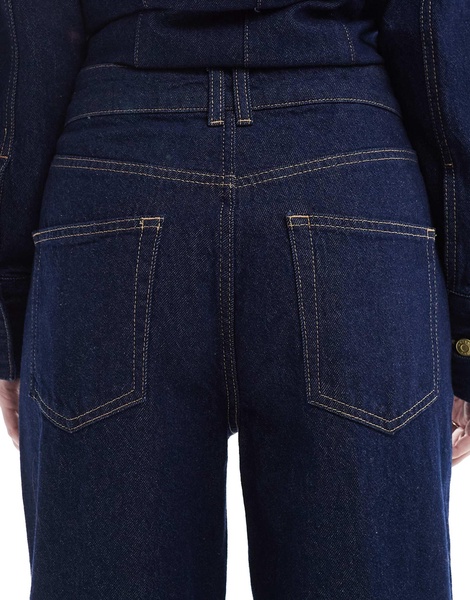 ASOS DESIGN barrel leg jeans in rinse - part of a set