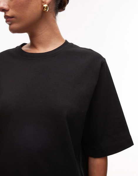 ARKET heavyweight boxy t-shirt in black