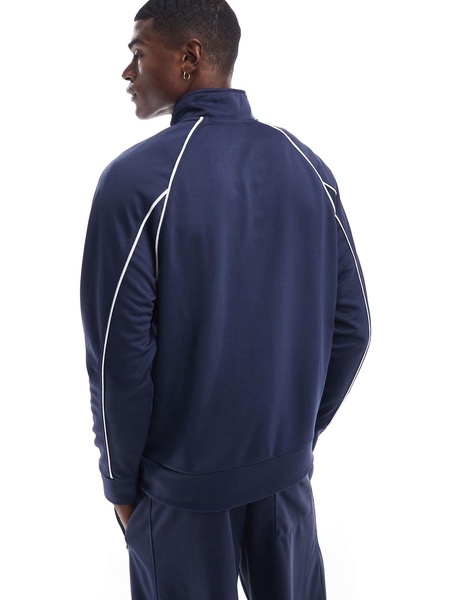 Bershka piped track jacket in blue - part of a set