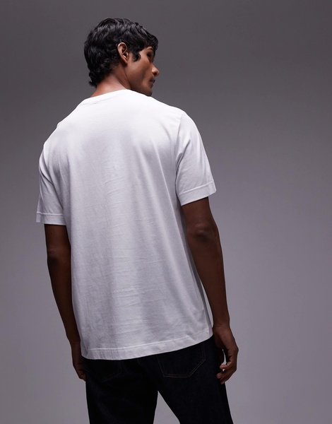 ARKET jersey t-shirt in white