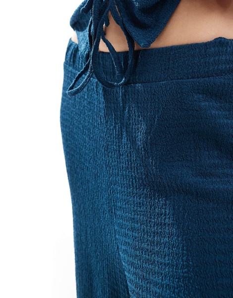 Vero Moda textured jersey pants in navy - part of a set