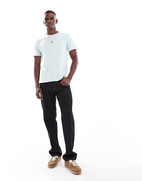 Brave Soul short sleeve t-shirt with raw hem in mint green