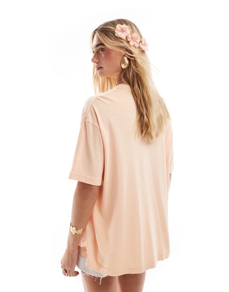 Billabong beach classic T-shirt in soft peach