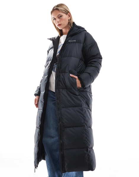 Columbia Puffect II long line puffer coat in black