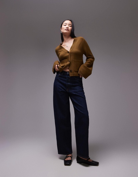 ARKET Amber barrel leg jeans in rinse wash blue