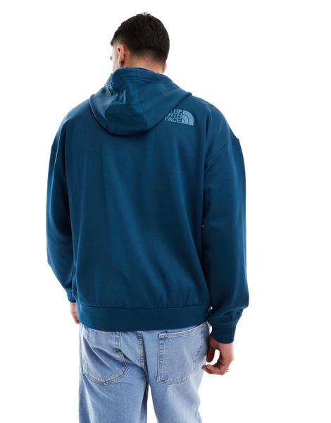 The North Face Horizon fleece pullover hoodie in petrol blue