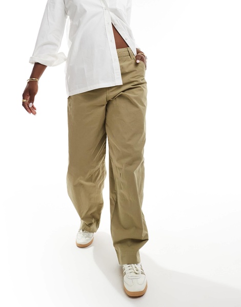Bershka carpenter pants in light khaki