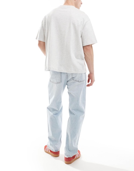 Bershka 90s straight jean in light blue
