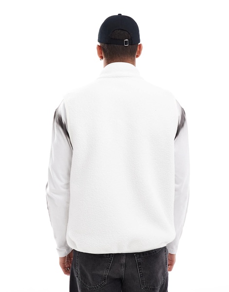 Nike Club fleece vest in off white