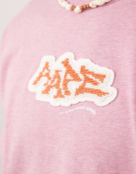 Aape By A Bathing Ape skater print t-shirt in pink