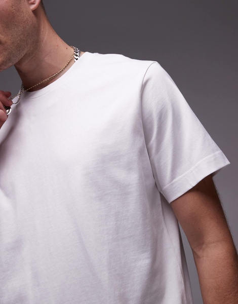 ARKET midweight jersey t-shirt in white
