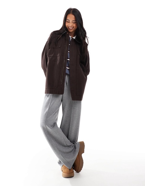 Stradivarius STR barn jacket in brown