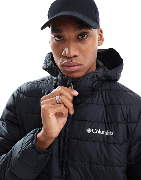 Columbia Powder Lite I hooded jacket in black