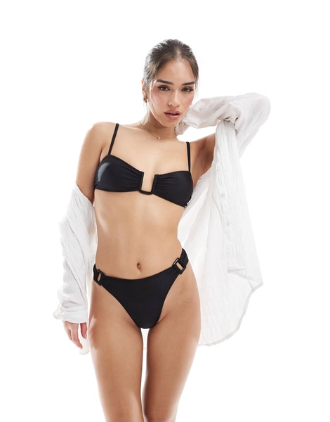 Brave Soul bikini bottoms in black