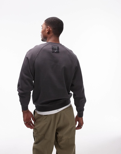 Aape By A Bathing Ape logo sweatshirt in washed gray