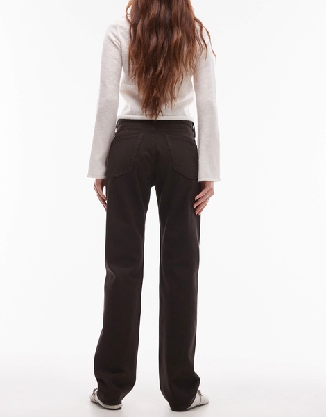 ARKET Snow straight leg jeans in washed brown