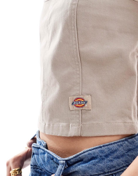 Dickies Meriden corset top in beige