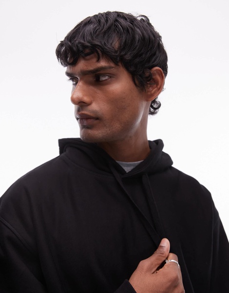 ARKET oversized heavyweight hoodie in black